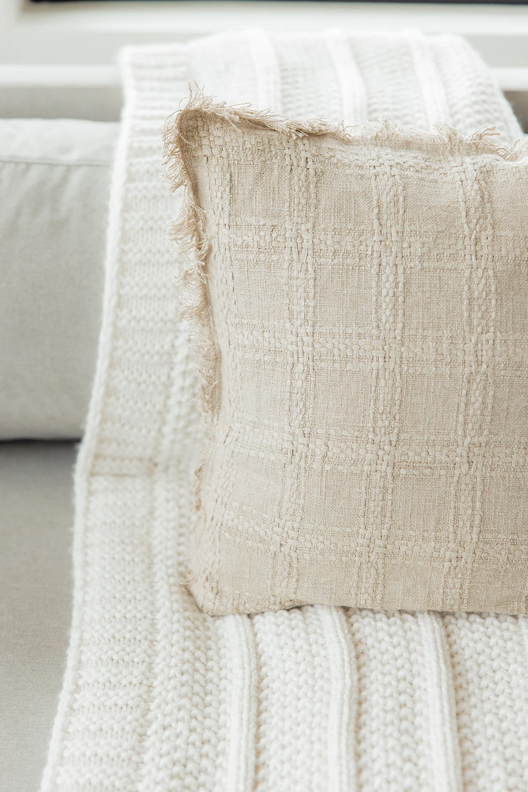 Nightingale Woven Fringe Pillow - Image 3