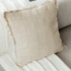 Nightingale Woven Fringe Pillow