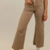 Skyler High Rise Raw Edge Pants