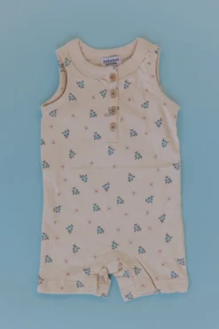 Berry Cute Henley Shorty Romper