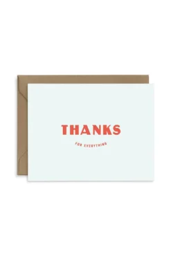 Thanks For Everything Card