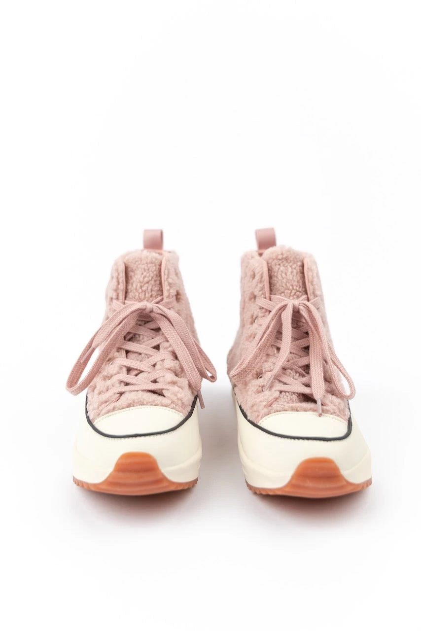 Aubrey Sherpa High Top Platform Sneakers - Image 4