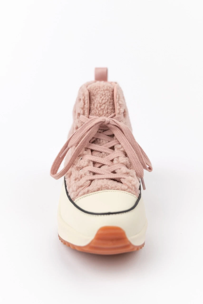 Aubrey Sherpa High Top Platform Sneakers - Image 6