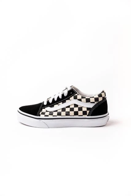 Kids Old Skool Checkered Vans - Image 6