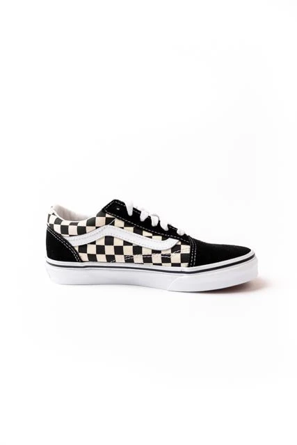 Kids Old Skool Checkered Vans - Image 7