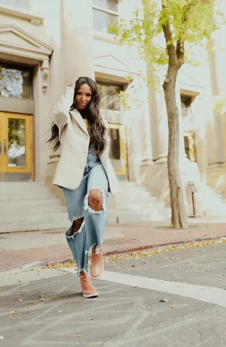 SALT Roxboro Pinstripe Classic Blazer - Image 10