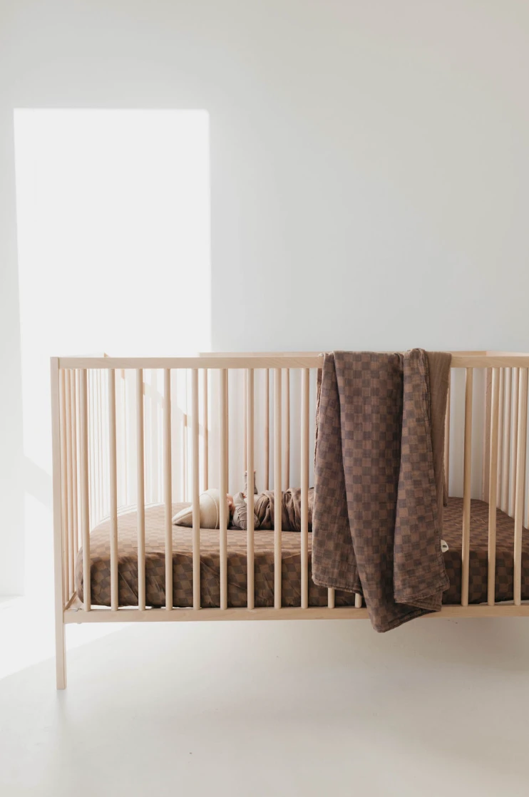 Faded Brown Checker | Crib Sheet (Ships In 7-10 Business Days) - Image 7